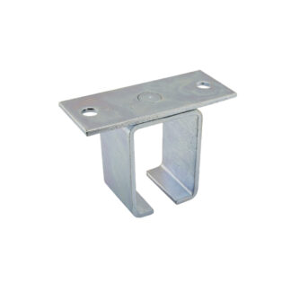 Onward 24651392XV 4-1/2" x 3" Single Steel Overhead Mount Box Rail Bracket - Zinc