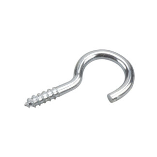 Onward 265XR 1-3/8" x 2.7mm Steel Screw Hook with Lag Thread, 8 Pack - Zinc