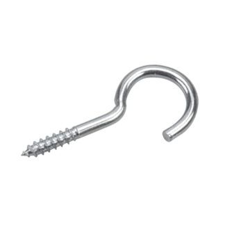 Onward 2710XR 2-3/4" x 4.8mm Steel Screw Hook with Lag Thread, 3 Pack - Zinc