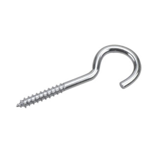 Onward 2712XR 3-1/16" x 4.8mm Steel Screw Hook with Lag Thread, 3 Pack - Zinc