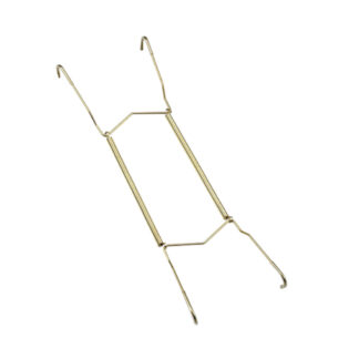 Onward 2812BR 18" x 11" Metal Decorative Plate Hanger - Brass