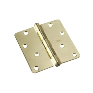 Onward 2822BB 4" Full Mortise Steel Butt Hinge, 2 Pack - Brass