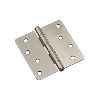 Onward 2822NBB 4" Full Mortise Steel Butt Hinge, 2 Pack - Brushed Nickel