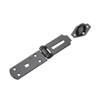 Onward 320FBR 9.17" x 1.97" Heavy-Duty Steel Hasp - Black
