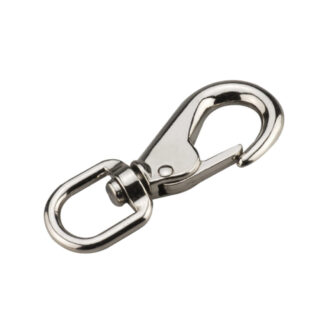 Onward 3522CB 5/8" Steel Swivel Round Eye Boat Snap - Chrome