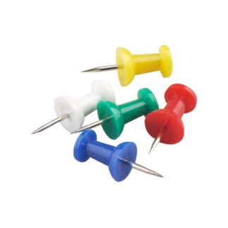 Onward 4520R 3/8" Push Pin, 20 Pack - Assorted