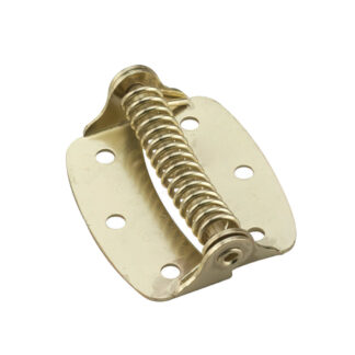 Onward 45BR 2" Non-Adjustable Surface Spring Hinge, 2 Pack - Brass