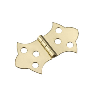 Onward 492SBR 3/4" Steel Butterfly Hinge, 2 Pack - Brass