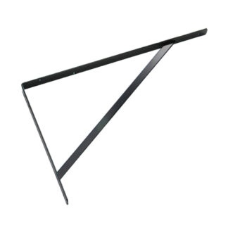 Onward 494BL22BC 21-1/2" x 14-1/4" 1000lb Heavy-Duty Steel Shelf Bracket - Black