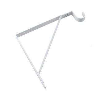 Onward 498WIBC 11" x 10" 110lb Steel Shelf & Rod Support - White