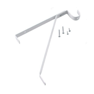 Onward 499WIBC 11" x 10" 110lb Steel Shelf & Rod Suppert - White