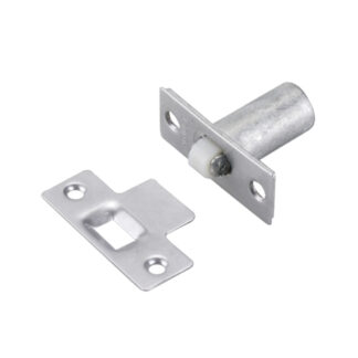 Onward 503BCR Adjustable Metal Ball Catch with T-Shaped Plate - Brushed Chrome