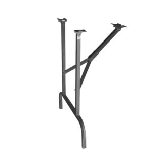 Onward 51460 28-3/8" Metal Folding Table Leg, 2 Pack - Brown