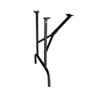 Onward 51490 28-3/8" Metal Folding Table Leg, 2 Pack - Black