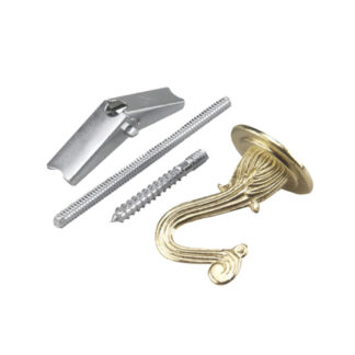 Onward 581GLR 45lb Metal Swag Hook, 2 Pack - Gold