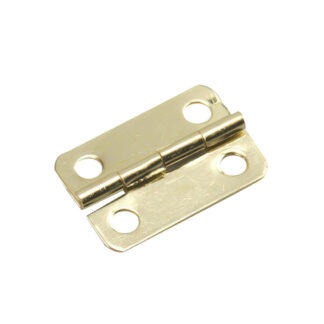 Onward 590SBR 9/16" x 7/8" Narrow Metal Butt Hinge, 2 Pack - Brass