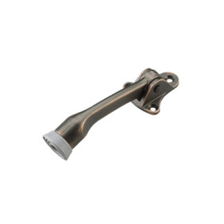 Onward 68ORBR 5" Metal Flip-Down Door Stop - Oil-Rubbed Bronze