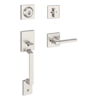 Weiser GLC9471AMDCSL15VP Amador Handleset with Casey Lever featuring SmartKey, Satin Nickel