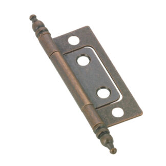 Richelieu BP2064M41 76mm 2064 Classic Steeple Metal Bifold Hinge, 2 Pack - Distressed Antique Copper