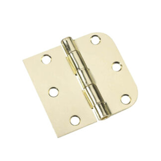Onward 81820BB 3-3/16" x 3" Steel Full Mortise Combination Butt Hinge, 2 Pack - Brass