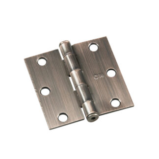 Onward 820ACBB 3" Steel Full Mortise Butt Hinge, 2 Pack - Brushed Antique Copper