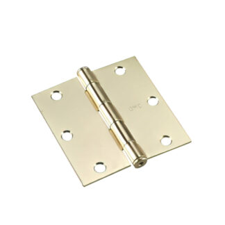 Onward 821BV 3-1/2" Steel Full Mortise Butt Hinge - Brass
