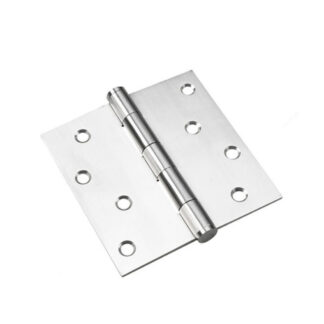 Onward 822SSB 4" Steel Full Mortise Butt Hinge, 2 Pack - Stainless Steel