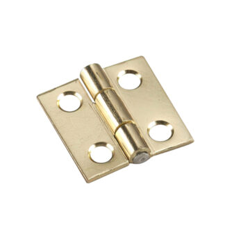 Onward 835BR 1" Narrow Steel Butt Hinge, 2 Pack - Brass