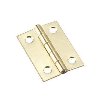 Onward 837BR 2" x 1-1/2" Steel Mortise Butt Hinge, 2 Pack - Brass