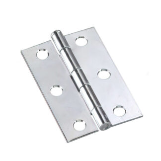 Onward 843XR 2-1/2" x 1-5/8" Steel Mortise Butt Hinge, 2 Pack - Zinc