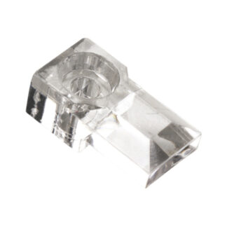 Onward 85PR 3/16" Plastic Mirror Clip, 6 Pack - Clear