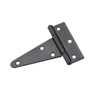 Onward 925FBR 4" x 3-7/16" Heavy-Duty Steel T-Hinge, 2 Pack - Black