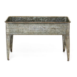 Behrens M19GP2 12-1/4" x 10" x 20" Rustic Steel Garden Planter