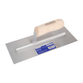 Vulcan 16110-1/16 4-1/2" x 11" Aluminum Notched Blade Trowel
