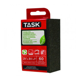 Task SP64292 3-3/4" x 2-3/4" 60 Grit Medium Eco Series Sanding Block