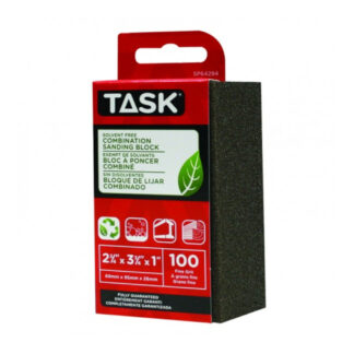 Task SP64294 3-3/4" x 2-3/4" 100 Grit Fine Eco Series Sanding Block