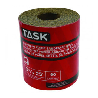 Task T32305 3-2/3" x 25ft 60-Grit Medium Sandpaper Roll