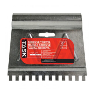 Task T34220 6" 1/16" x 3/64" x 13/64" Notch Steel Adhesive Spreader