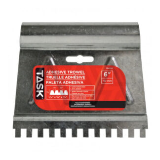 Task T34224 6" 3/16" x 1/8" x 1/8" Notch Steel Adhesive Spreader
