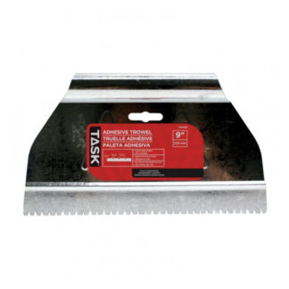 Task T34230 9" 1/16" x 3/64" x 13/64" V-Notch Steel Adhesive Spreader