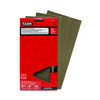 Task OSO8150 9" x 3.66" 150 Grit Very Fine Clip-On Sheet, 5 Pack