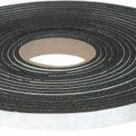 Climaloc Plus CF21007 Foam Tape, 1/2 in W, 10 ft L, 1/2 in Thick, Sponge Rubber, Black