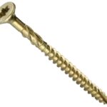 GRK Fasteners R4 02137 Framing and Decking Screw, #10 Thread, 3-1/8 in L, Star Drive, Steel, 100 PK