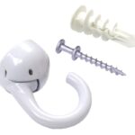 Onward 586WR Ceiling Indoor and Outdoor Elephant Hook, 100 lb Wood, 30 lb Drywall Working Load, Plastic, White