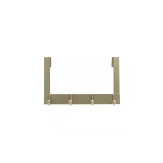 Richelieu T17921184 Utility Over-the-Door 4-Hook Rack - Matte Nickel