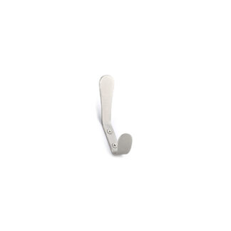 Richelieu RH1253021195 123mm x 24mm 1253 Modern Metal Double Hook - Brushed Nickel
