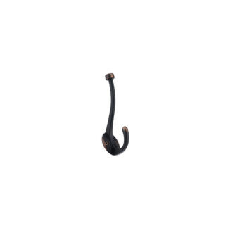 Richelieu RH026200BORB 148mm x  36.4mm 026 Transitional Metal Double Hook - Brushed Oil-Rubbed Bronze