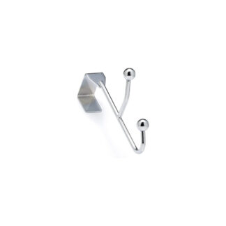 Richelieu BP99845140 158mm x 25.5mm 998 Utility Over-the-Door Double Hook - Chrome