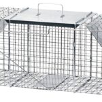 Havahart 1045 Large Animal Trap, 36 in L, 10 in W, 12 in H, Spring Loaded Door