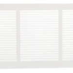 Imperial RG0550 Sidewall Grille, 31-1/4 in L, 9-1/4 in W, Steel, White, Powder-Coated